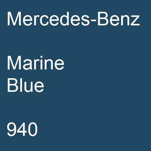 Mercedes-Benz, Marine Blue, 940.